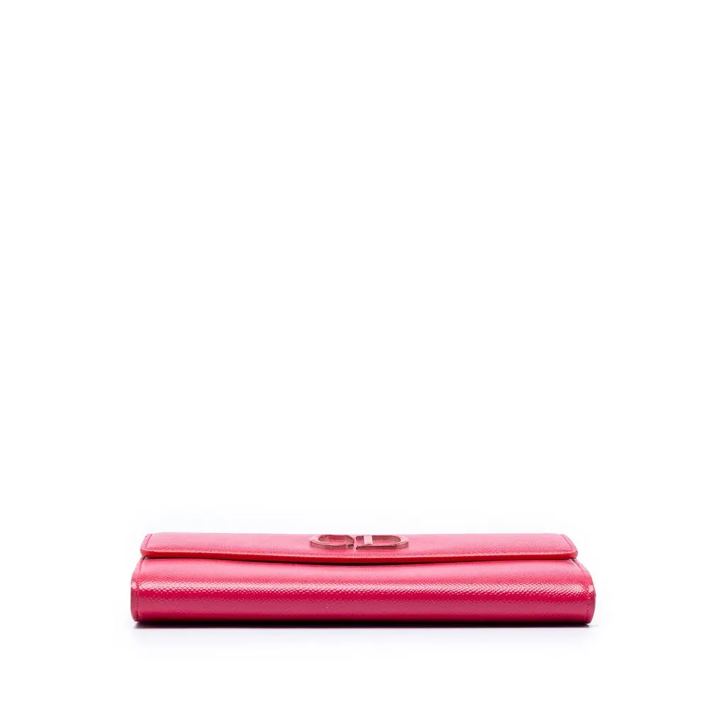 Dior Grained Patent Mania Rendez Vouz Wallet on Chain Pink Leather Very good - Inside View