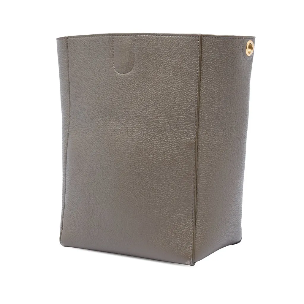 Celine Small Soft Grained Calfskin Seau Sangle Bucket Bag MultiColor Leather Very good - Back View