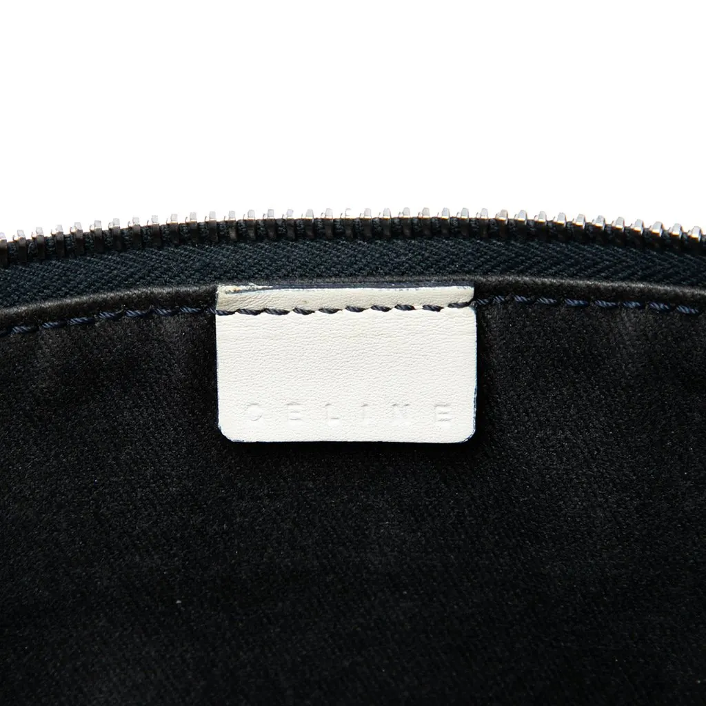Celine C Macadam Suede Shoulder Bag Black Suede Good - Box View
