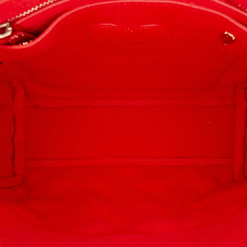 Mulberry Mini Quilted Nappa Cara Delevingne Convertible Bag Red Leather Very good - Model View