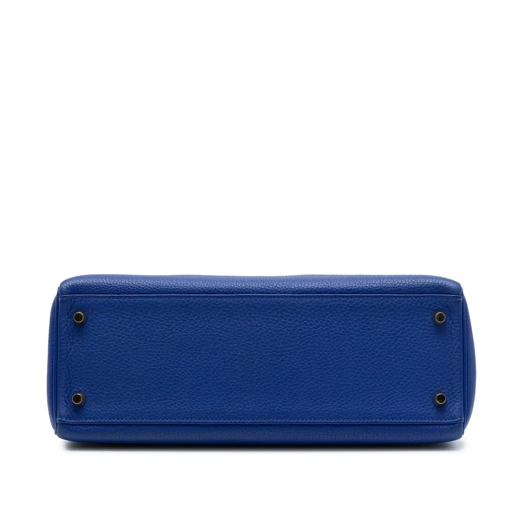 Hermès Togo Kelly II Retourne 32 Blue Leather Very good - Inside View