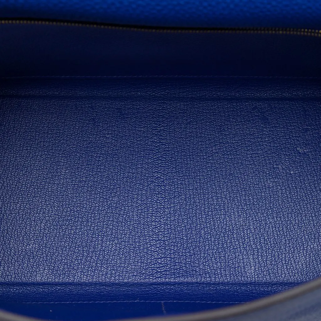 Hermès Togo Kelly II Retourne 32 Blue Leather Very good - Model View