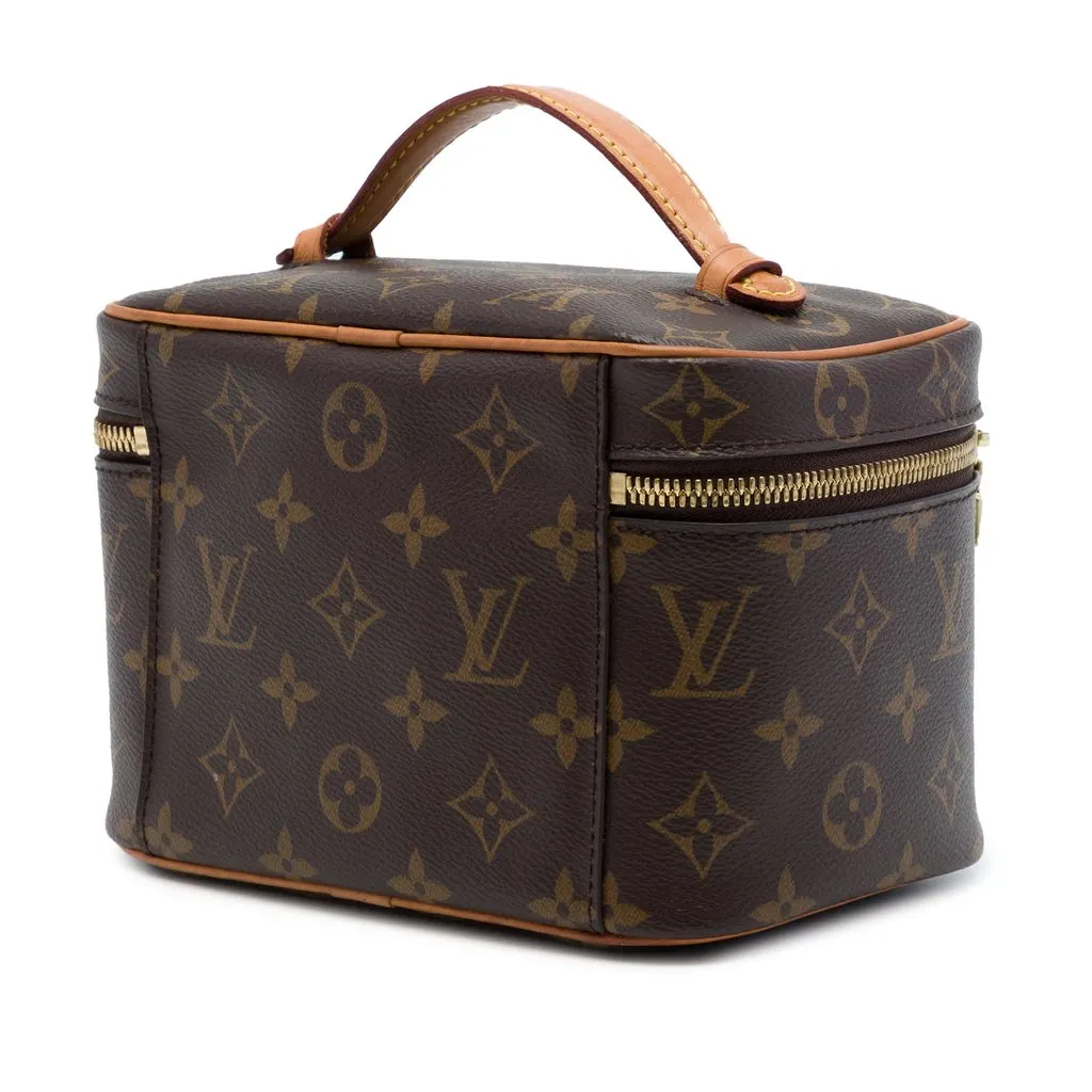 Louis Vuitton Monogram Nice Mini Vanity Case Brown Very good - Back View