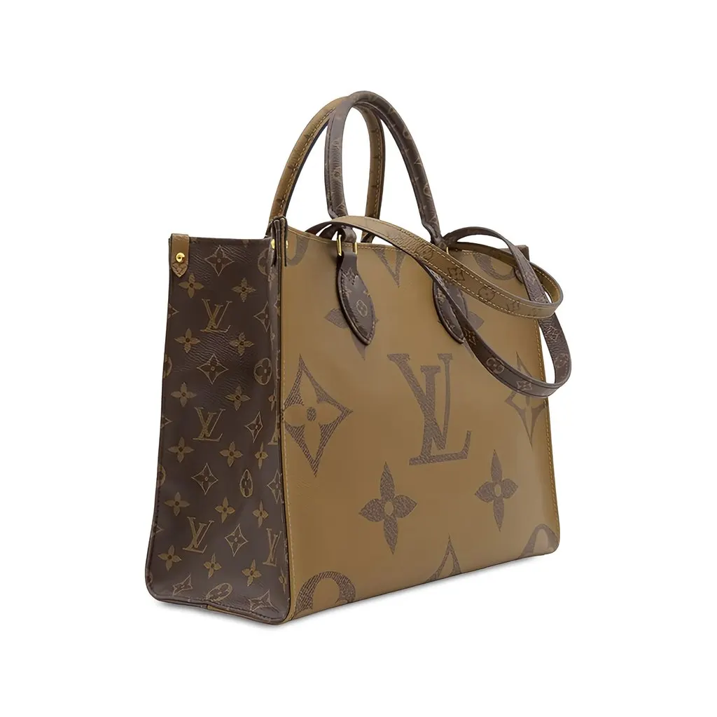 Louis Vuitton Monogram Reverse Giant OnTheGo MM Brown Canvas Very good - Back View