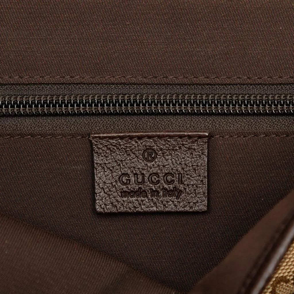 Gucci GG Canvas Web Flap Messenger Bag Beige Canvas Very good - Box View
