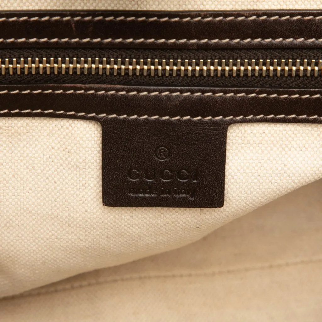 Gucci GG Canvas Web Mayfair Tote Beige Good - Box View