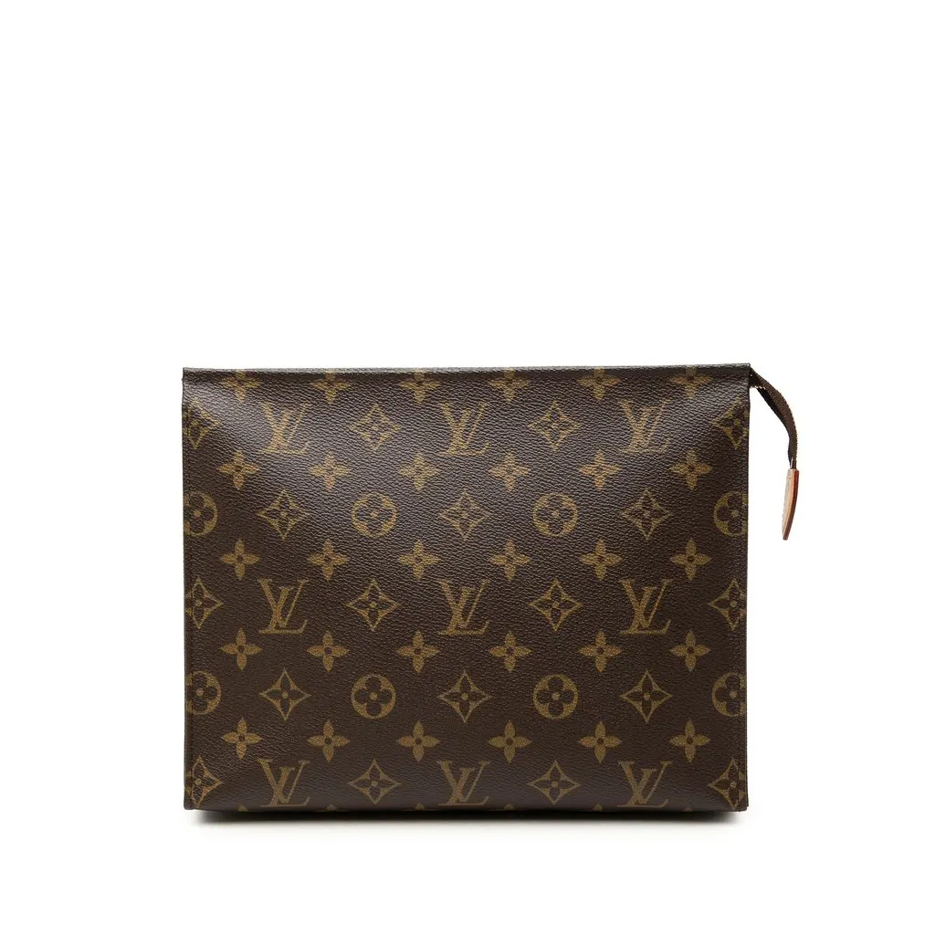 Louis Vuitton Monogram Toiletry Pouch 26 Brown Canvas Very good - Front View