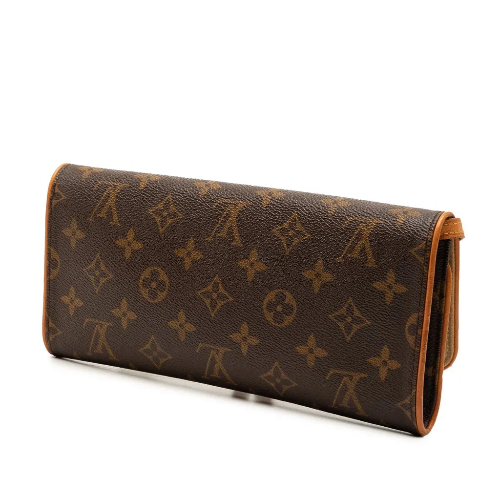 Louis Vuitton Monogram Pochette Twin GM Brown Very good - Back View