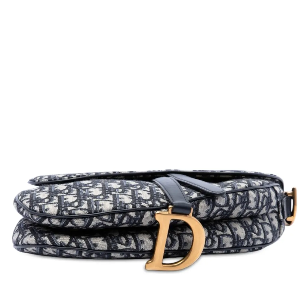 Dior Oblique Canvas Saddle Bag Blue Very good - Inside View