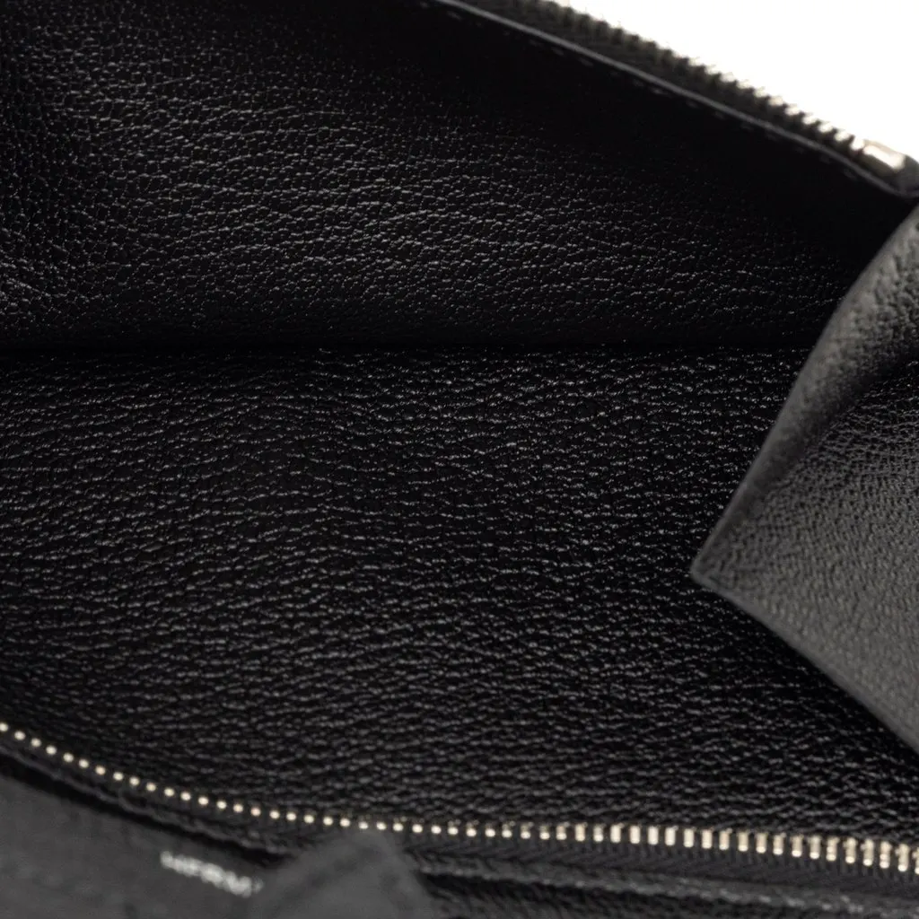 Hermès Chevre Mysore Bearn Soufflet Long Wallet Black Leather Very good - Box View