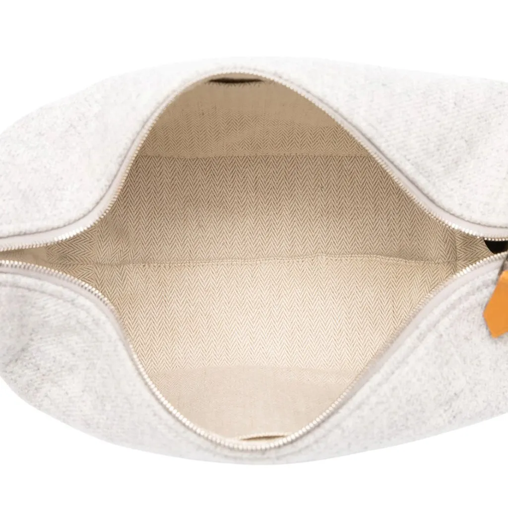 Hermès Small Wool Bride A Brac Rocabar Case Grey Wool Good - Model View
