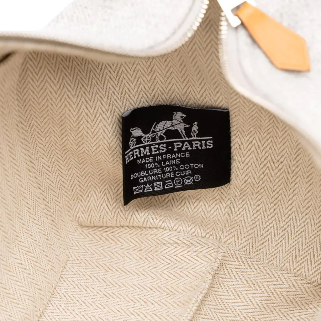 Hermès Small Wool Bride A Brac Rocabar Case Grey Wool Good - Box View