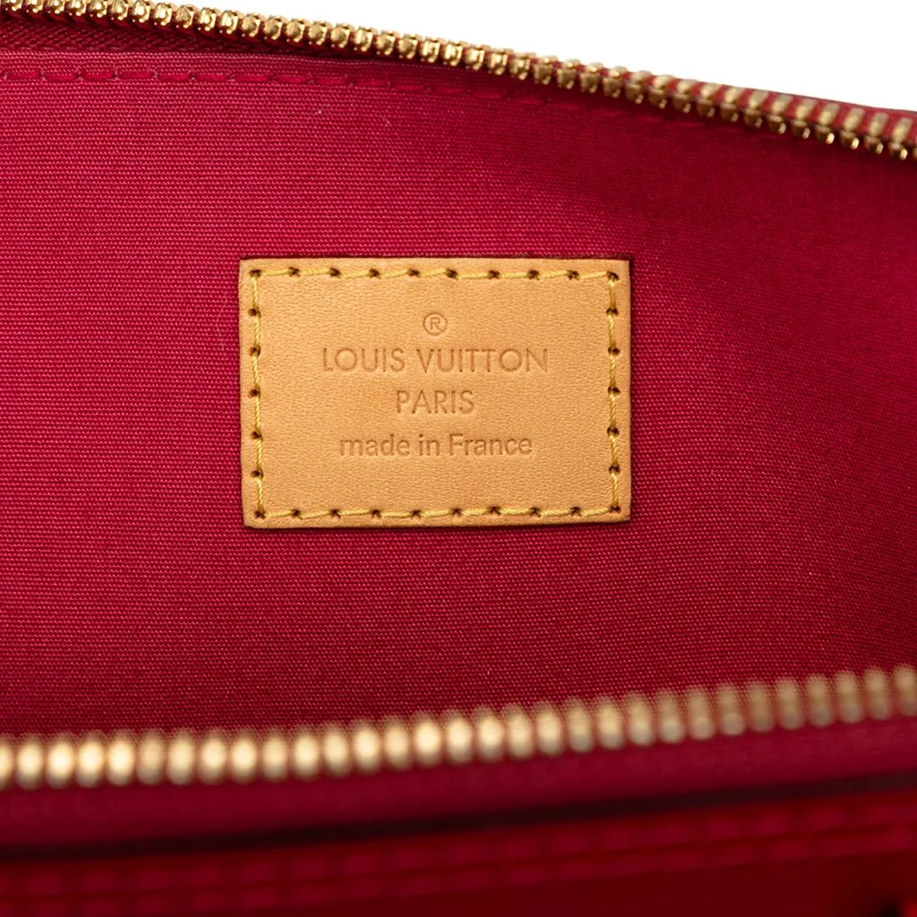Louis Vuitton Monogram Vernis Alma PM Red Leather Very good - Box View