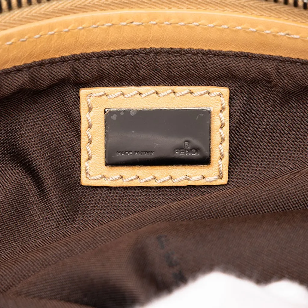 Fendi Zucchino Canvas Pochette Brown Canvas Good - Box View