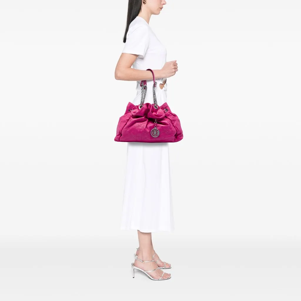 Dior Lambskin Cannage Le Trente Tote Pink Leather Very good - Box View