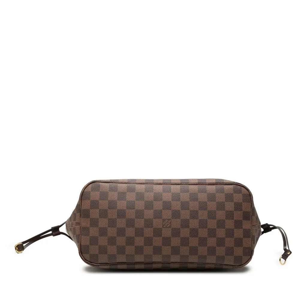 Louis Vuitton Damier Ebene Neverfull MM Brown Canvas Good - Inside View