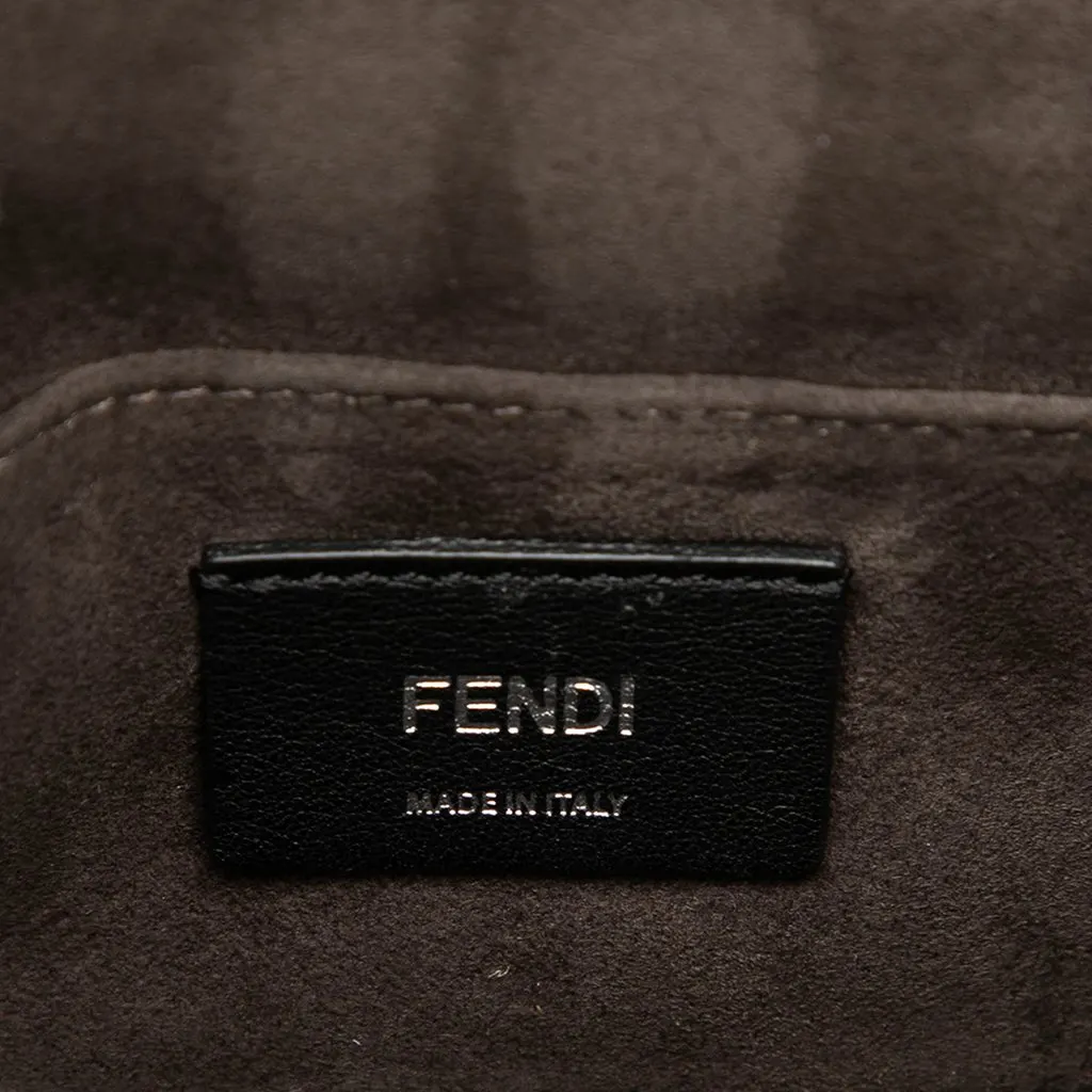 Fendi Small Scalloped Leather Kan I Crossbody Pink Leather Good - Box View
