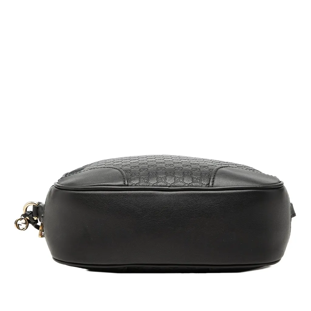 Gucci Microguccissima Bree Crossbody Black Leather Good - Inside View