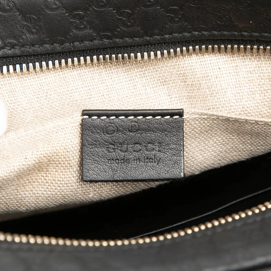 Gucci Microguccissima Bree Crossbody Black Leather Good - Box View