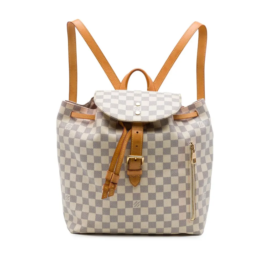 Louis Vuitton Damier Azur Sperone White Canvas Very good - Front View