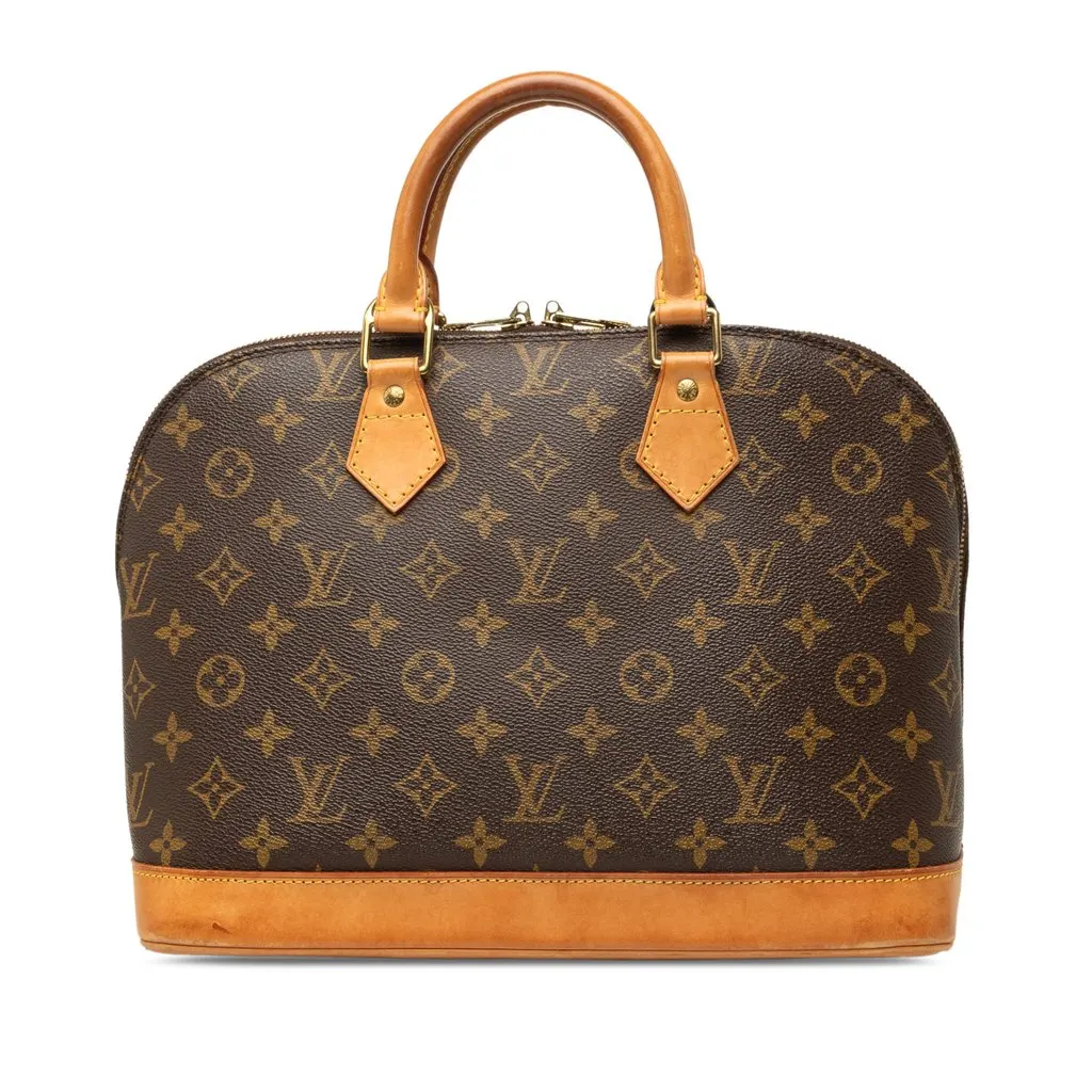 Louis Vuitton Monogram Alma PM Brown Canvas Good - Front View