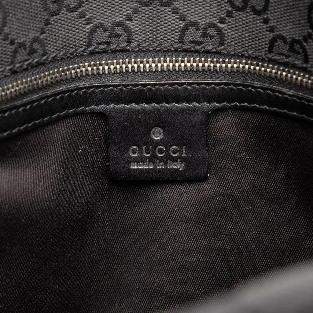 Gucci GG Canvas Tote Black Canvas Good - Box View