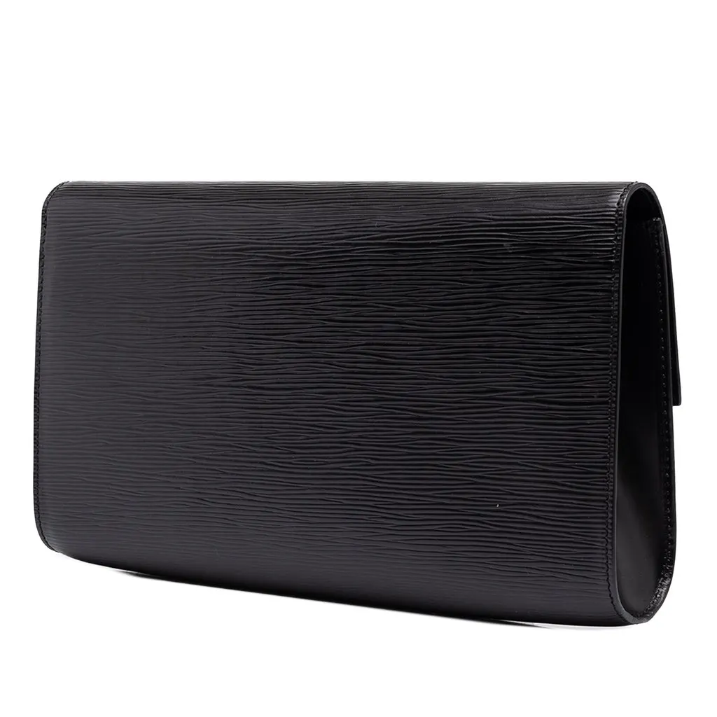 Louis Vuitton Epi Pochette Chaillot Black Leather Very good - Back View