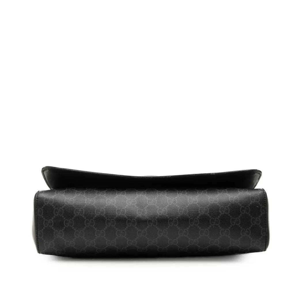 Gucci GG Supreme Web Night Courrier Crossbody Black Very good - Inside View