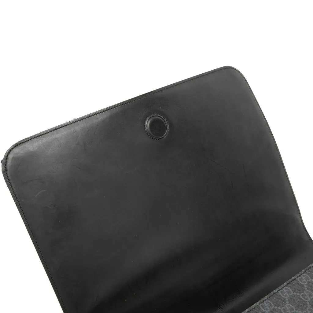 Gucci GG Supreme Web Night Courrier Crossbody Black Very good - Box View