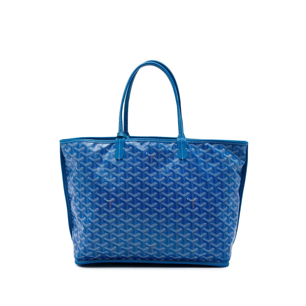 Goyard Goyardine Reversible Anjou PM Blue Canvas Very good - Front View