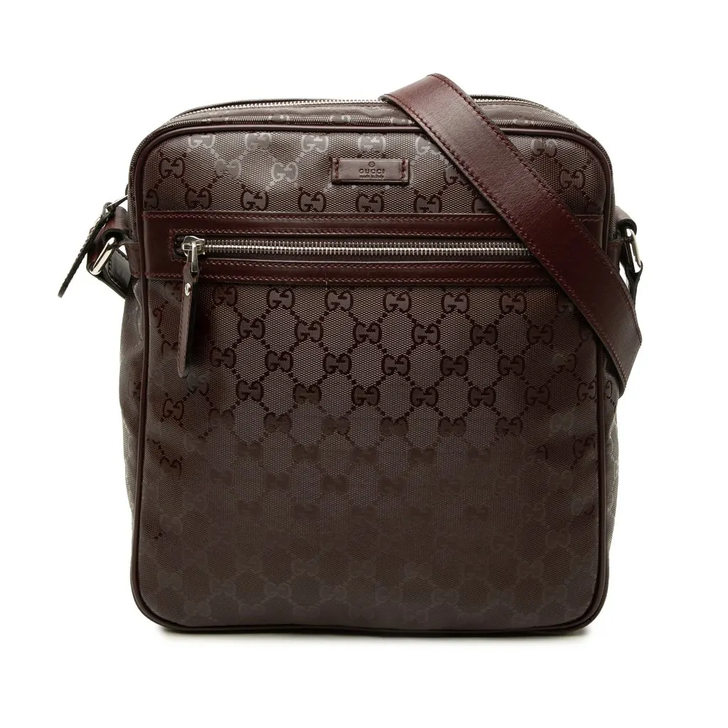 Gucci GG Imprime Crossbody Red Canvas Good - Front View