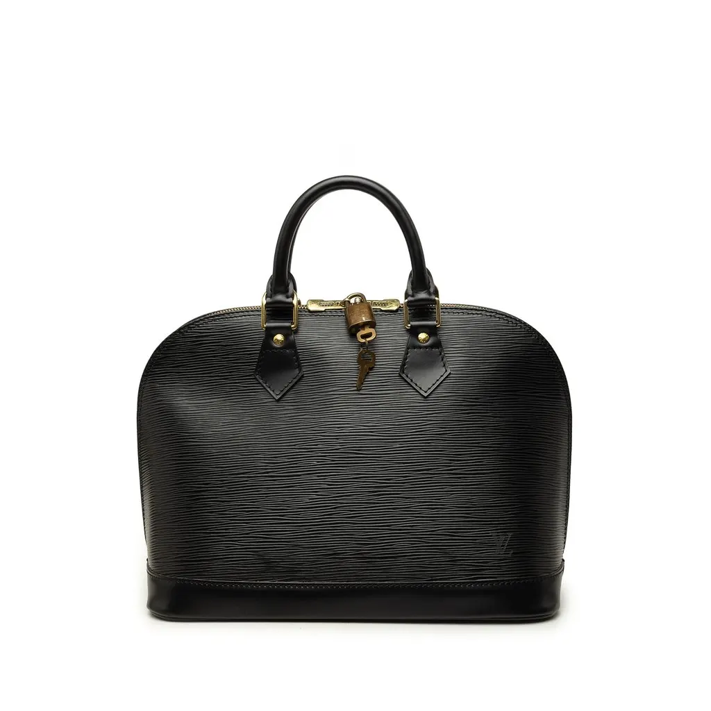 Louis Vuitton Epi Alma PM Black Leather Very good - Front View