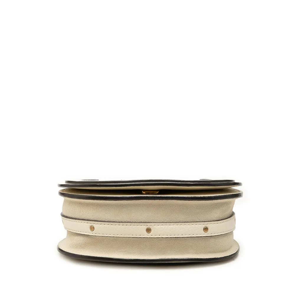 Chloé Small Leather Nile Bracelet Satchel White Leather Good - Inside View