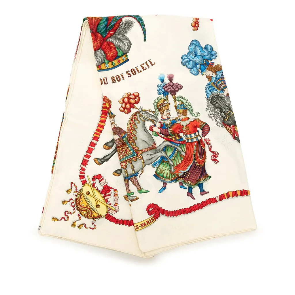 Hermès Les Fetes du Roi Soleil Silk Scarf 90