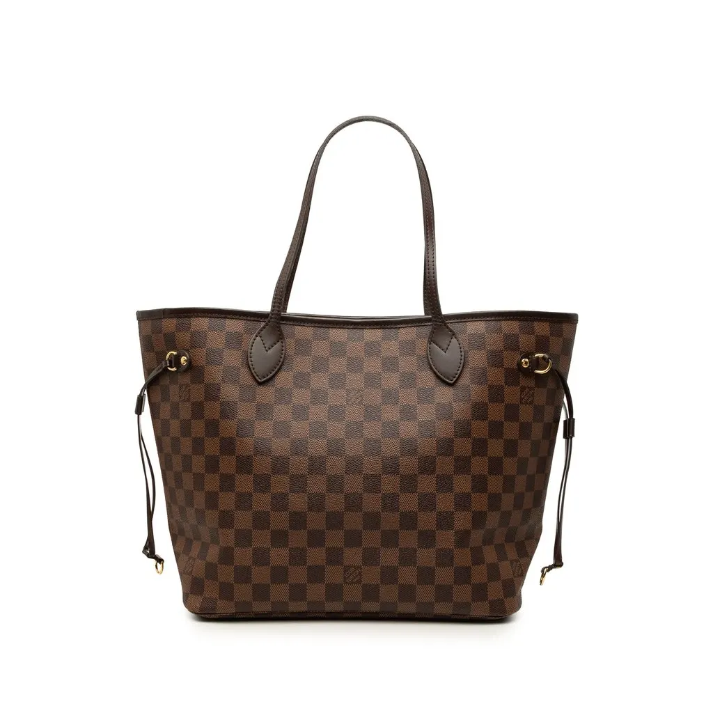 Louis Vuitton Damier Ebene Neverfull MM Brown Canvas Very good - Front View