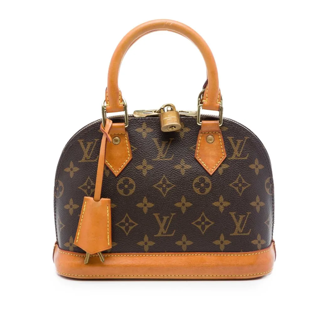 Louis Vuitton Monogram Alma BB Brown Good - Front View