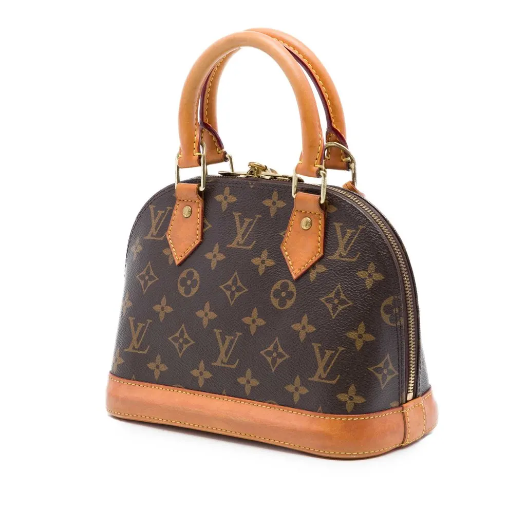 Louis Vuitton Monogram Alma BB Brown Good - Back View