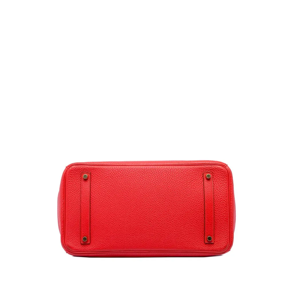 Hermès Togo Birkin Retourne 35 Red Leather Good - Inside View