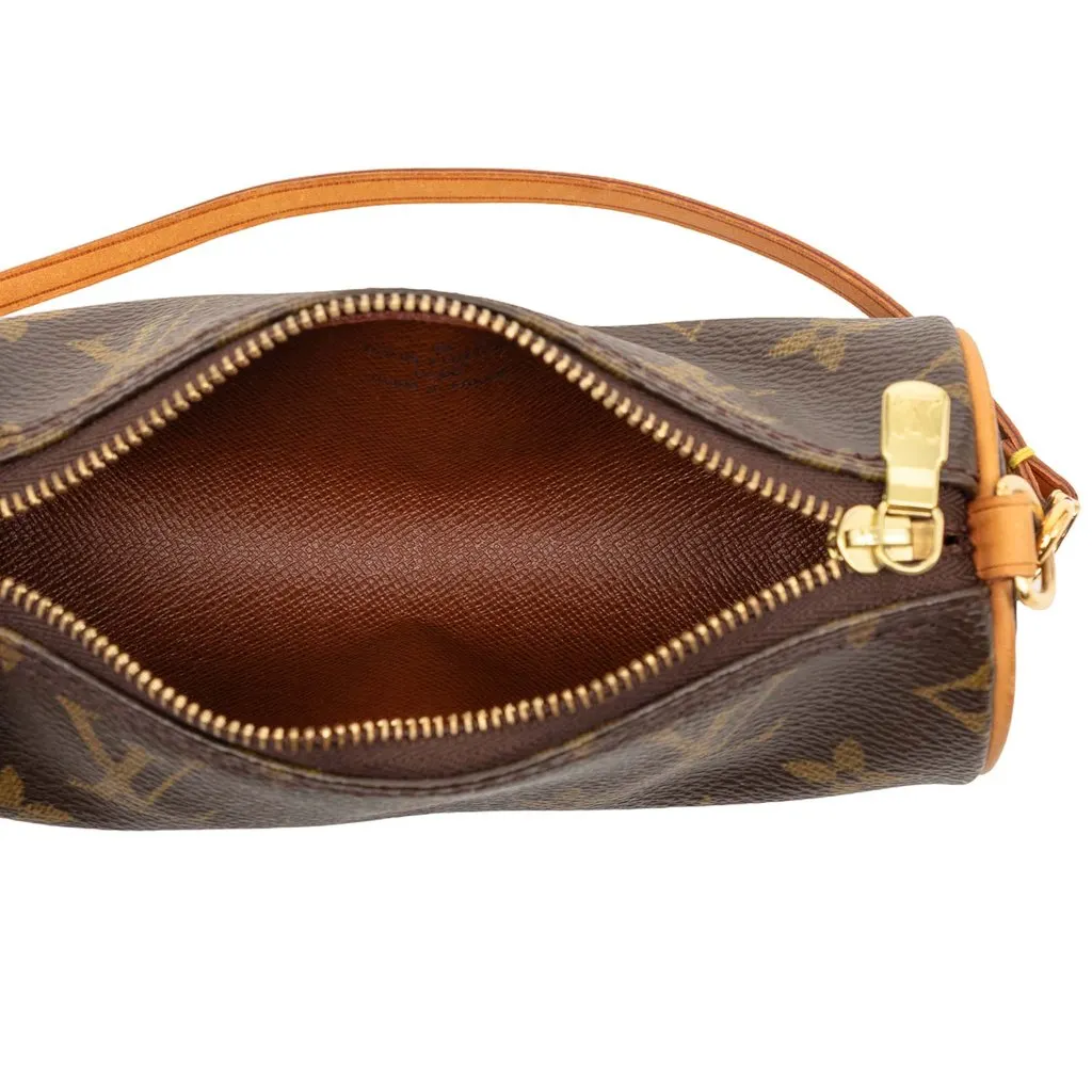 Louis Vuitton Monogram Papillon Pochette Brown Very good - Model View