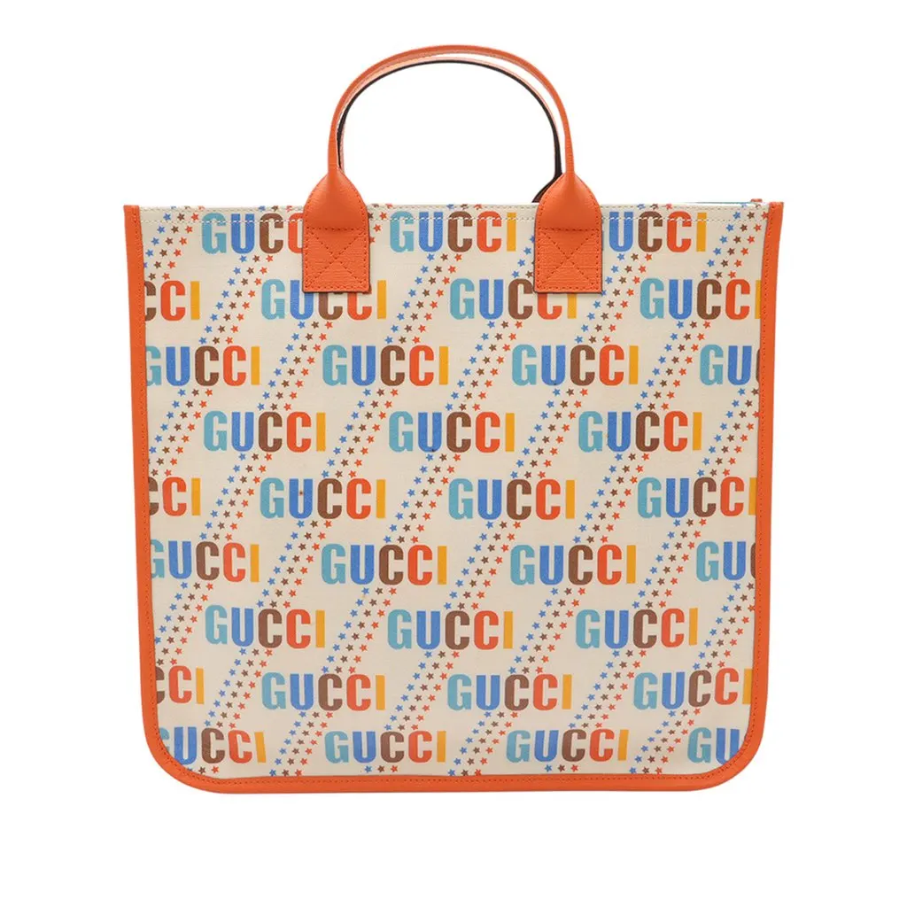 Gucci Childrens Canvas Logo Tote Brown Very good - Front View