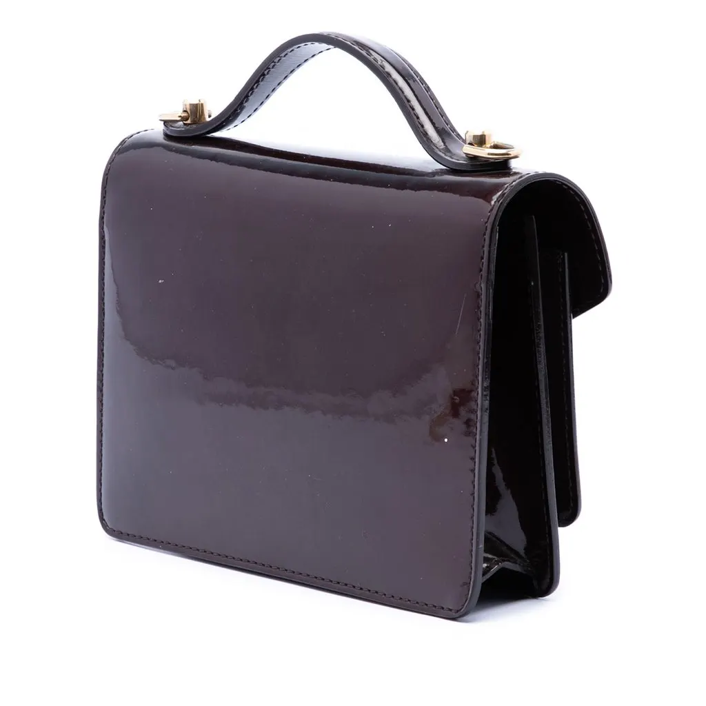 Louis Vuitton Vernis Monceau BB Purple Leather Very good - Back View