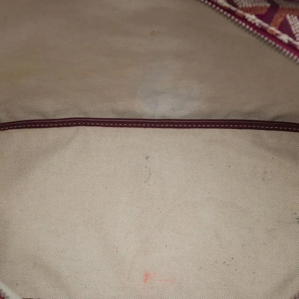 Goyard Goyardine Boheme Hobo Red Canvas Good - Model View