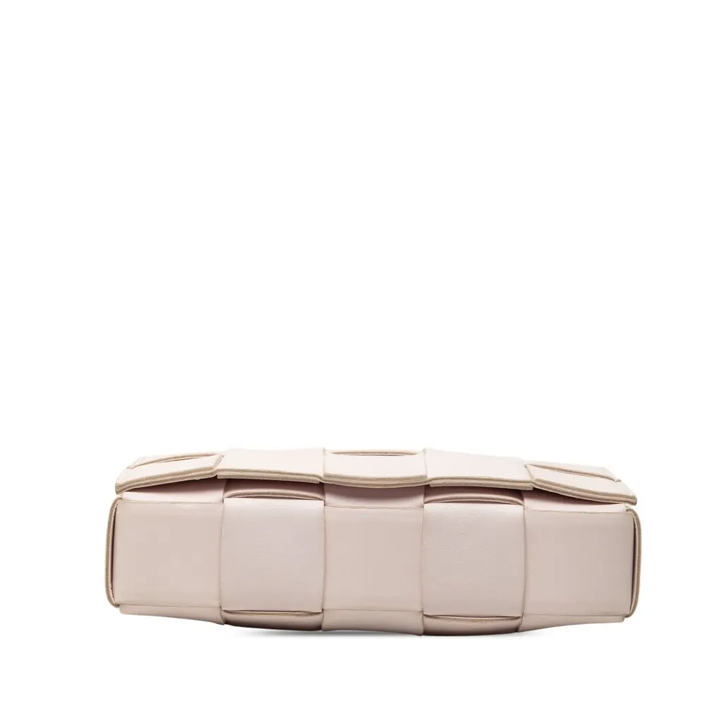 Bottega Veneta Nappa Intrecciato Cassette Crossbody Pink Leather Very good - Inside View