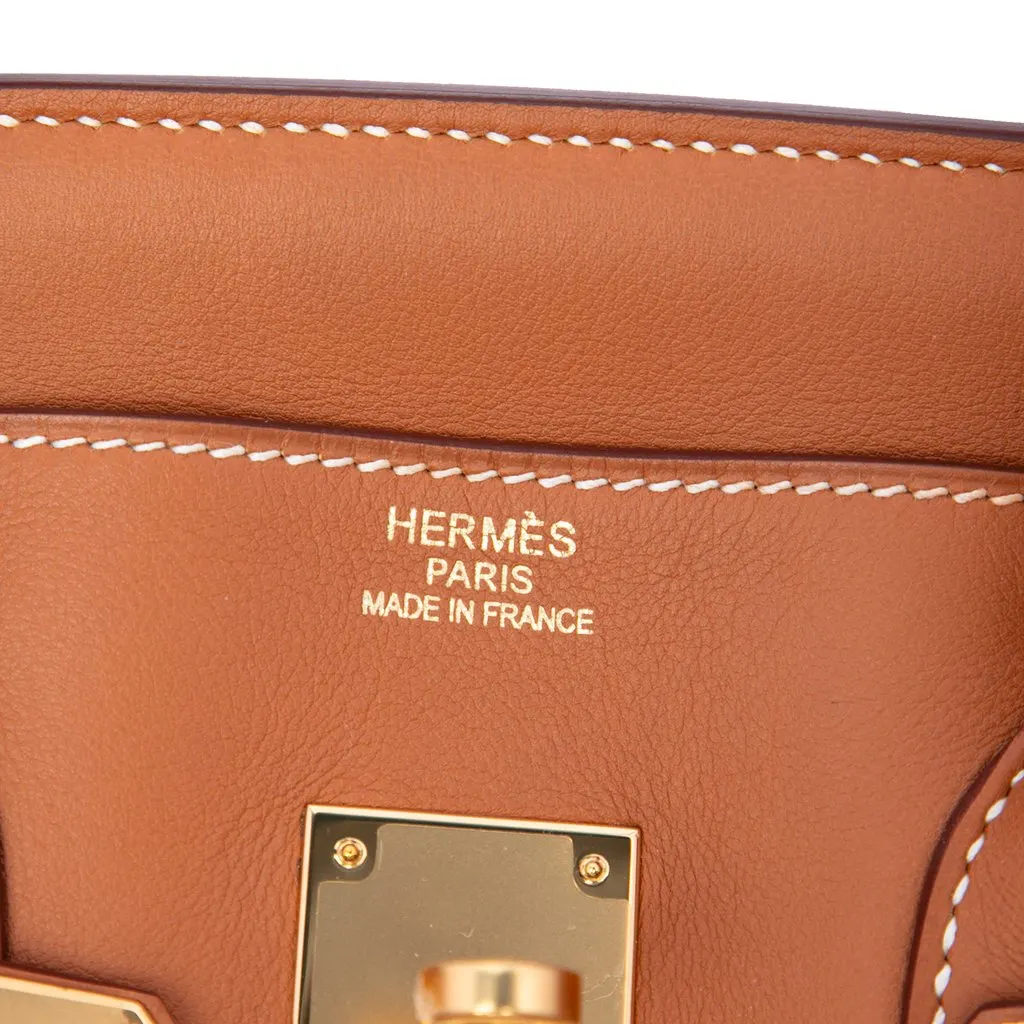 Hermès Courchevel Birkin Retourne 35 Brown Leather Very good - Box View