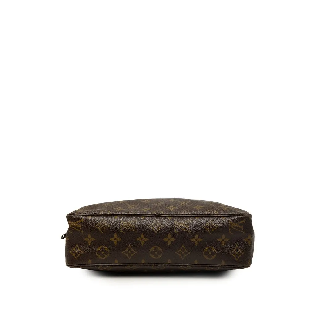 Louis Vuitton Monogram Trousse Toilette 28 Brown Canvas Good - Inside View