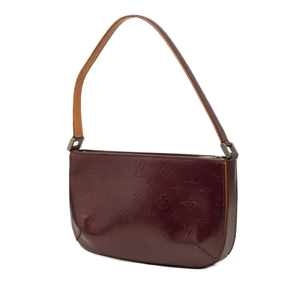 Louis Vuitton Monogram Mat Fowler Purple Leather Good - Back View