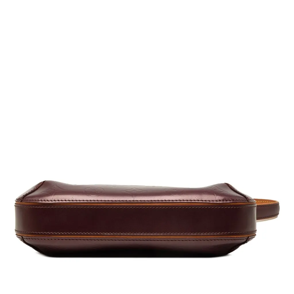 Louis Vuitton Monogram Mat Fowler Purple Leather Good - Inside View