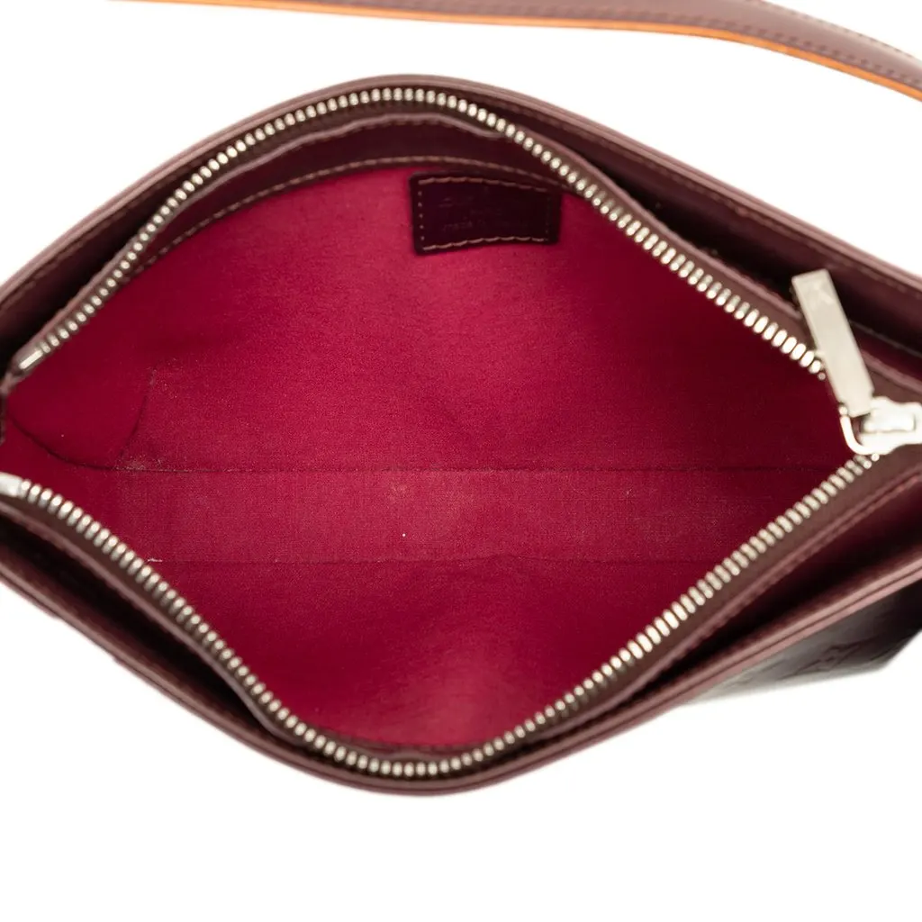 Louis Vuitton Monogram Mat Fowler Purple Leather Good - Model View
