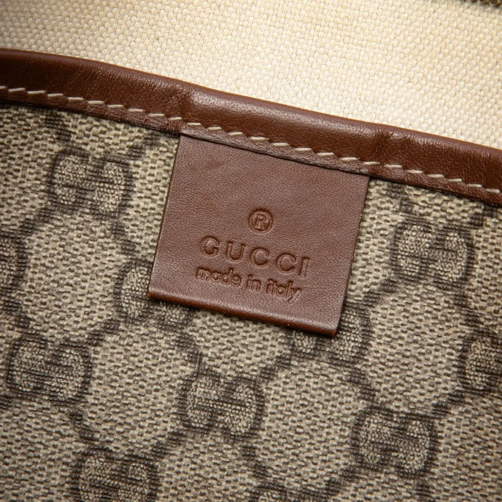 Gucci GG Supreme Web Crossbody Beige Canvas Very good - Box View