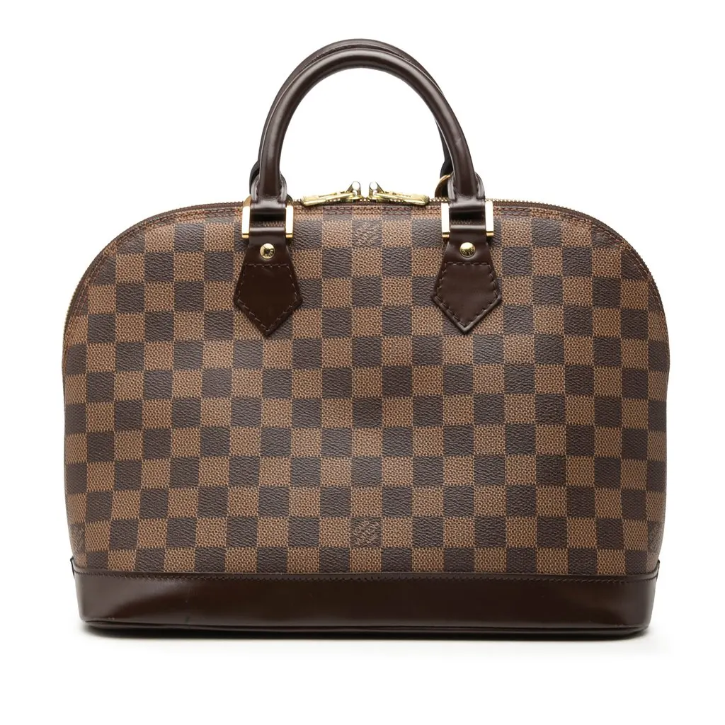 Louis Vuitton Damier Ebene Alma PM Brown Canvas Very good - Front View